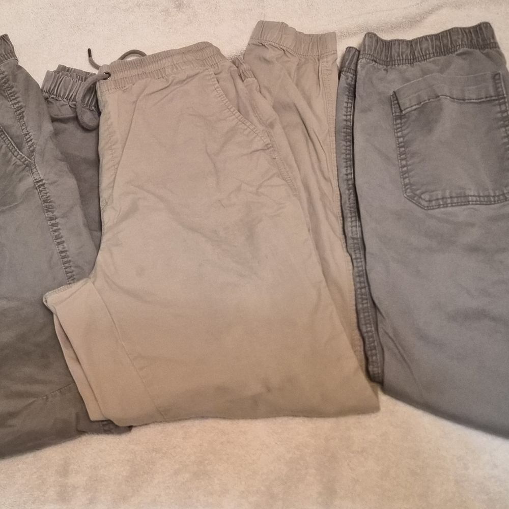 No Boundaries Men's Sweatpants - Brown, Green and Tan